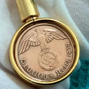 Hitler Era: Stunning Third Reich 2 Reichspfennig Year Superior Keychain