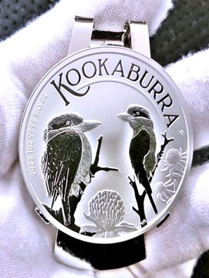 Kookaburra *2023* New Year 1 Oz. Silver .999 Money Clip