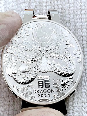 Perth Year Of The Dragon 2024 1 Oz. Silver 0.999 Money Clip (BU)