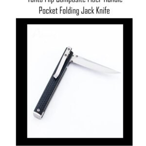 Tanto Flip Composite Fiber Handle Pocket Folding Jack Knife