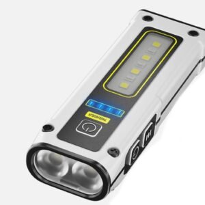 POCKET EDC MINI (LED) FLASHLIGHT FLOOD LIGHT/STROBE - 7 MODES & MAGNETIC BASE