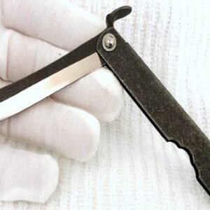 SHARP Beautiful Matte Black Stainless Steel Pocket Knife
