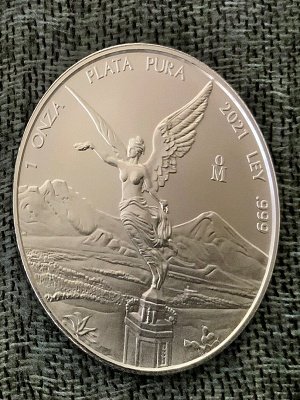 2021 Mexico Silver Libertad 1 Oz. UNC/BU (Coin In Capsule)