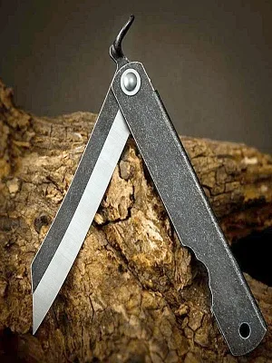 SHARP Beautiful Matte Black Stainless Steel Pocket Knife