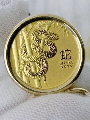 Blacks Heirloom Collection: Gold Lunar Snake Pure Gold (2025) Coin Keychain