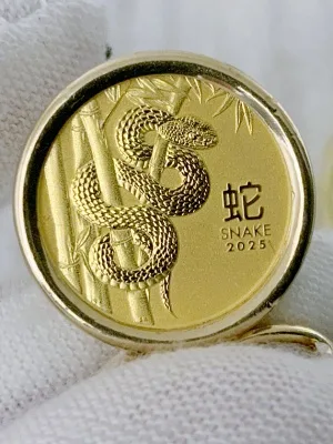 Blacks Heirloom Collection: Gold Lunar Snake Pure Gold (2025) Coin Keychain