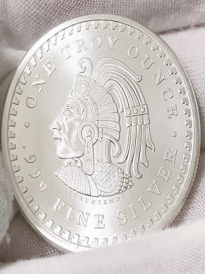 Beautiful Aztec Coin Of The Year 1 Oz. Pure Silver
