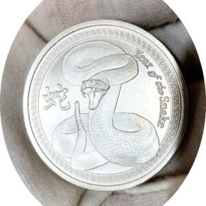 BLACKS KEYCHAINS: YOTS 2025 CHINESE NEW YEAR BU COIN SILVER SNAKE