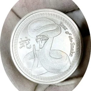 BLACKS KEYCHAINS: YOTS 2025 CHINESE NEW YEAR BU COIN SILVER SNAKE
