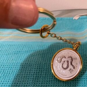 Australian Snake *2013* Golden (45MM) Bezel One Pure Ounce Keychain