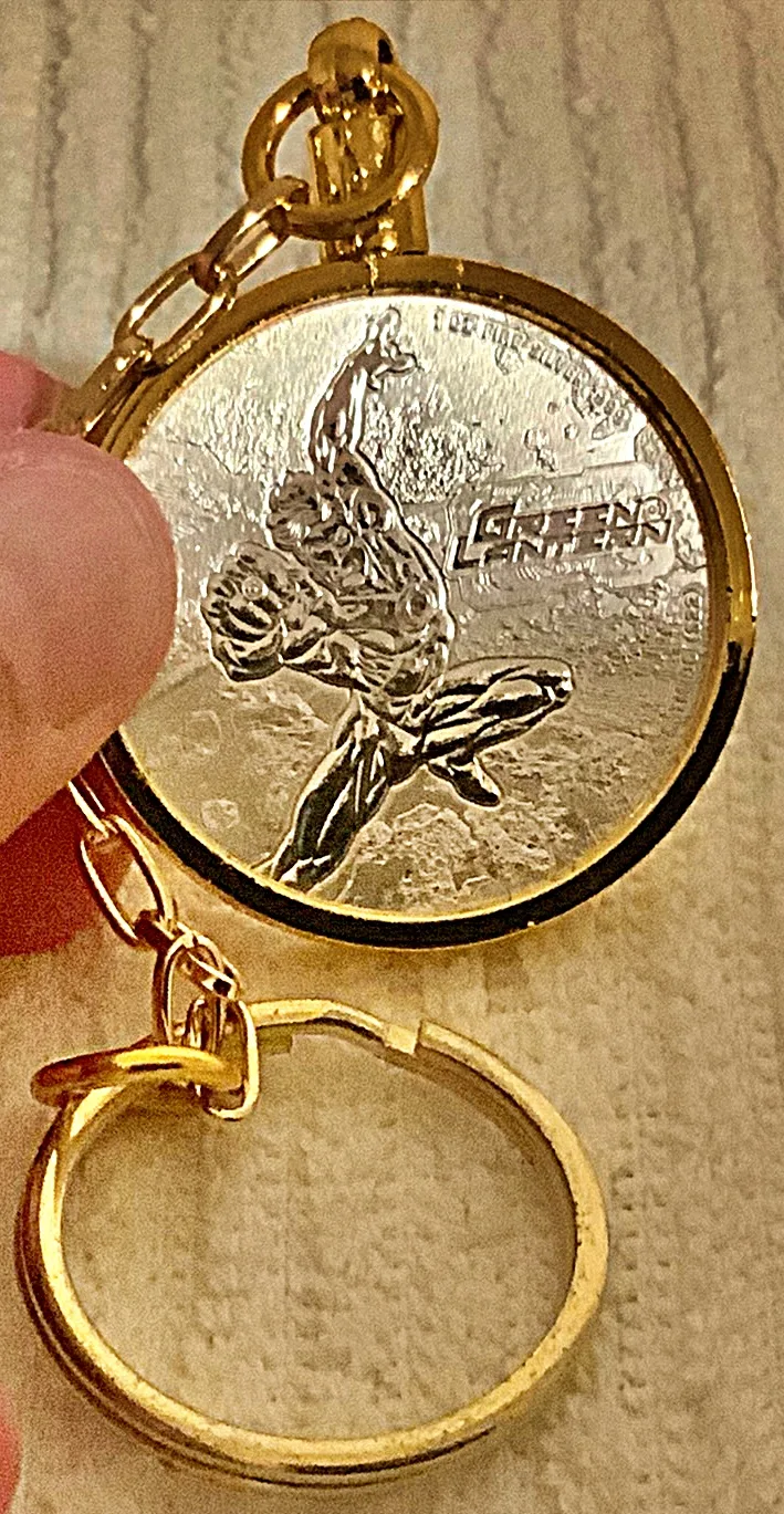 The Green Lantern (2023) 1 Oz. 0.999 Silver Ounce (BU) Coin Keychain - Image 2