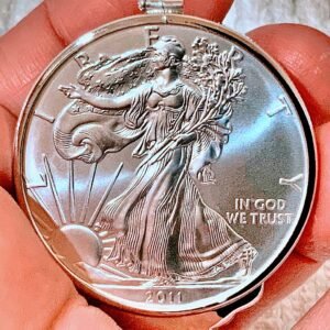 *2011* BU 0.999 Pure ( United States Mint) Silver American Liberty Eagle Money Clip