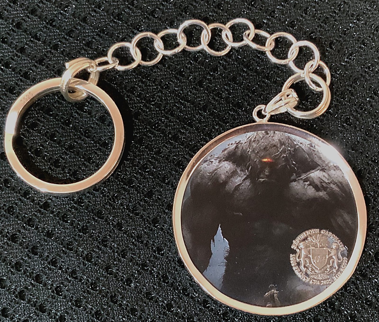 BLACKS: CYCLOPS One Ounce Pure ALL SILVER (S925) Sterling Silver Coin Keychain - Image 5