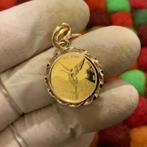 BLACKS ORIGINAL: Black Ribbon Gold Bezel (2022) (PROOF) 1/10th Ounce Pure Gold Libertad Keychain