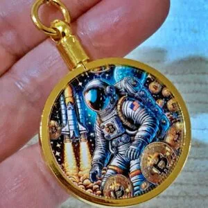 BLACKS: Cosmic Miner Saint-Gaudens Fine Art (1 Ounce) Copper Coin Keychain