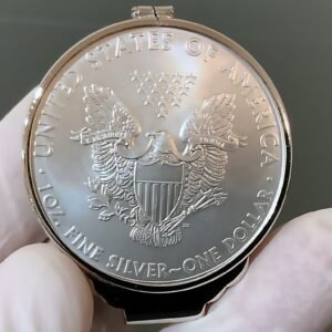 KEY DATE (*2011*) Reversed Eagle Side ASLER One Ounce Real Silver Money Clip