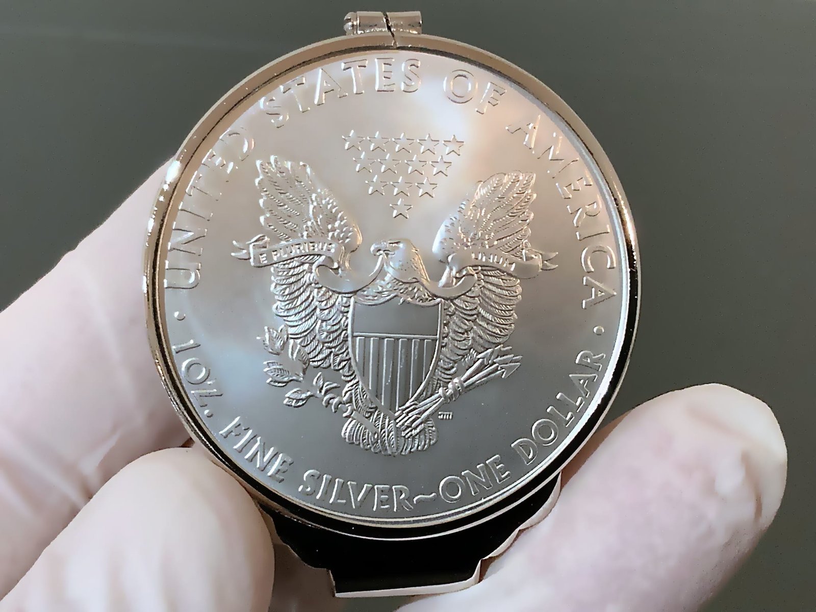 KEY DATE (*2011*) Reversed Eagle Side ASLER One Ounce Real Silver Money Clip