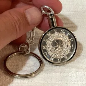 The Memento Mori 1/2 Oz. Silver Keychain