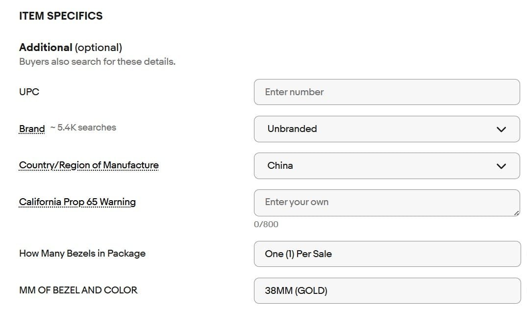 38MM BEZEL FITS Morgan, Peace, Ike Dollars For Coin Keychains (GOLD) - Image 8