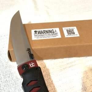 APOC Whisper II (Whisper Flip)  Samurai Handle Traditional Clip D2 Steel Knife