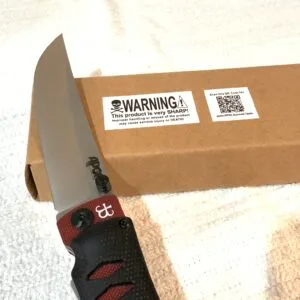 APOC Whisper II (Whisper Flip)  Samurai Handle Traditional Clip D2 Steel Knife