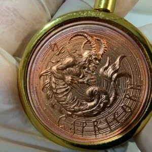 The Zombie Zodiac One Ounce Copper Keychains