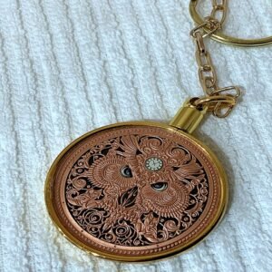 Owl Mori ~ The Death Owl 1 Oz. Copper Keychain
