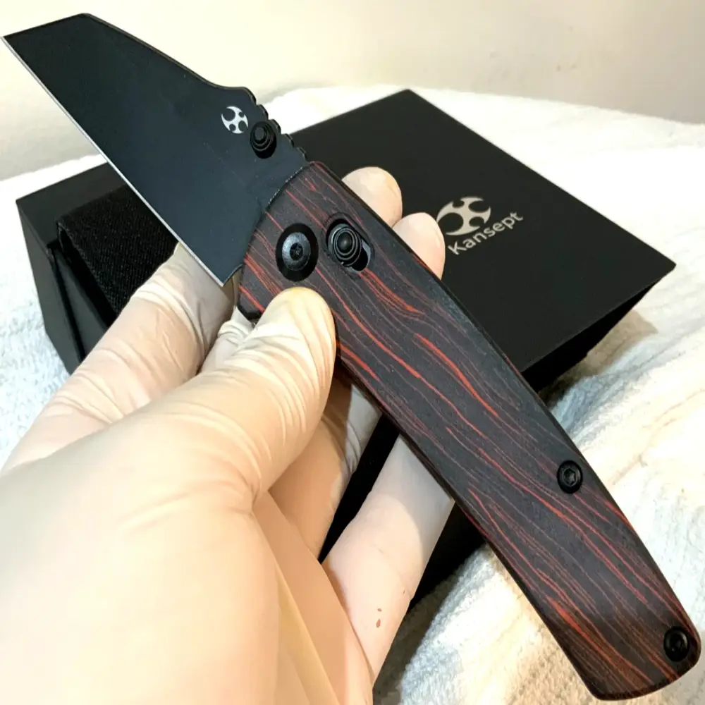 KANSEPT MAIN STREET CROSSBAR G-MASCUS RED/BLACK HANDLE 154CM BLADE KNIFE