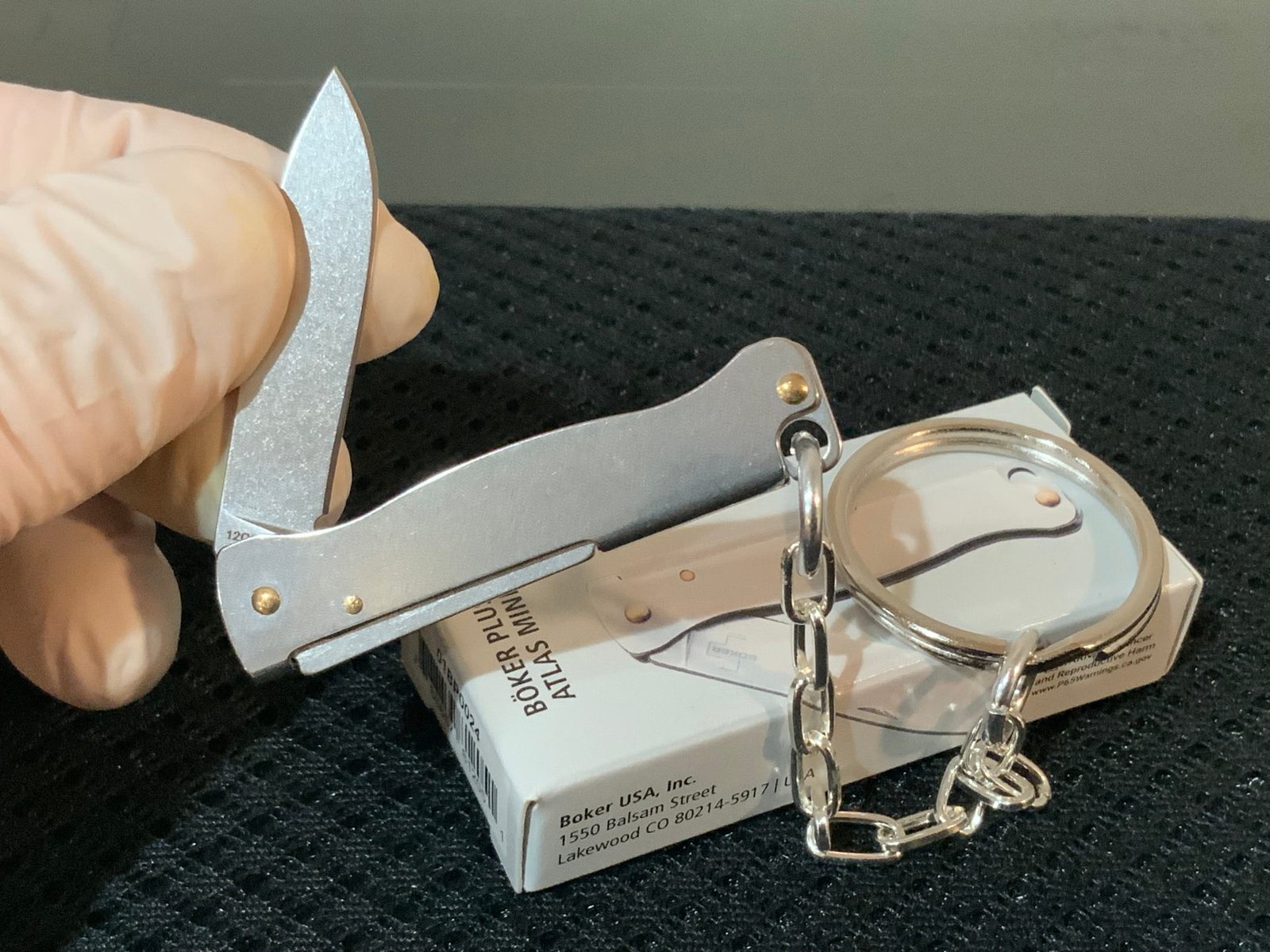 BOKER PLUS® Atlas Mini 12C27 Steel Slip Joint Keychain