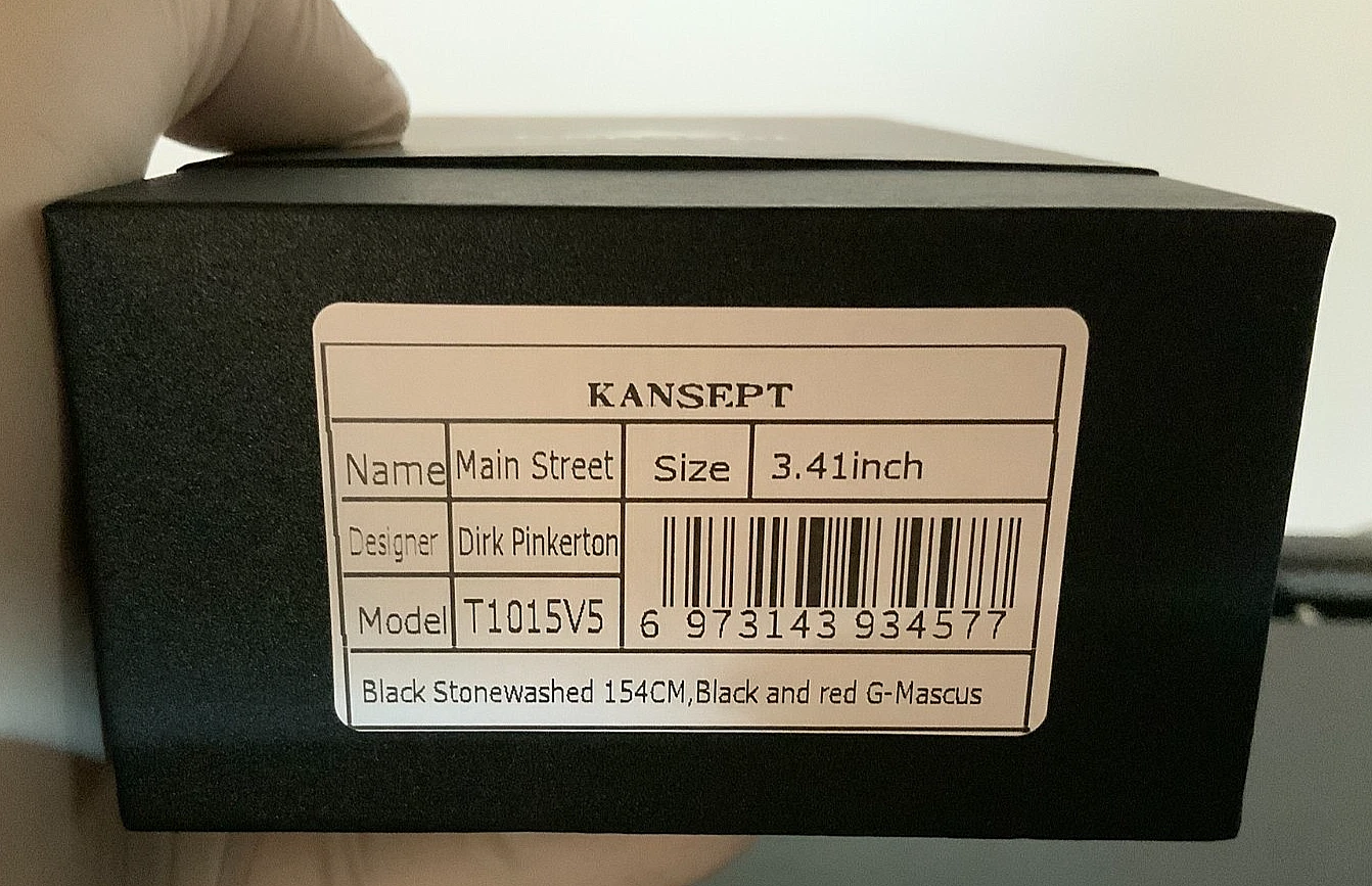 KANSEPT MAIN STREET CROSSBAR G-MASCUS RED/BLACK HANDLE 154CM BLADE KNIFE - Image 4