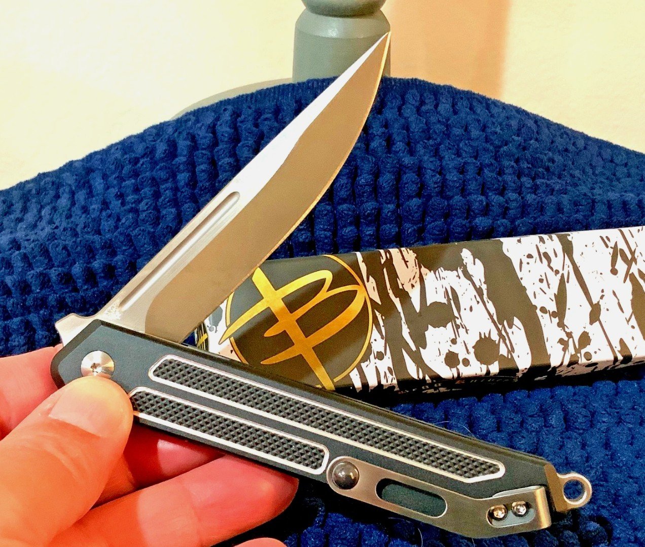 Sun Tzu Kwaiken Carbon Steel *Superior* War Blade Folding Pocket Knife - Image 7