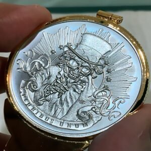 Uncle Dead Skull Sam 1 Oz. (Rare) Silver Money Clip