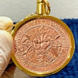 One Ounce Copper Mephistopheles Protection Keychain