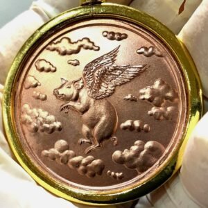 PIGS WILL FLY ONE OUNCE COPPER KEYCHAIN