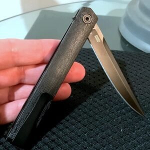 CEO 7097 Quick Flick Folding Pocket Knife (Black Blade)
