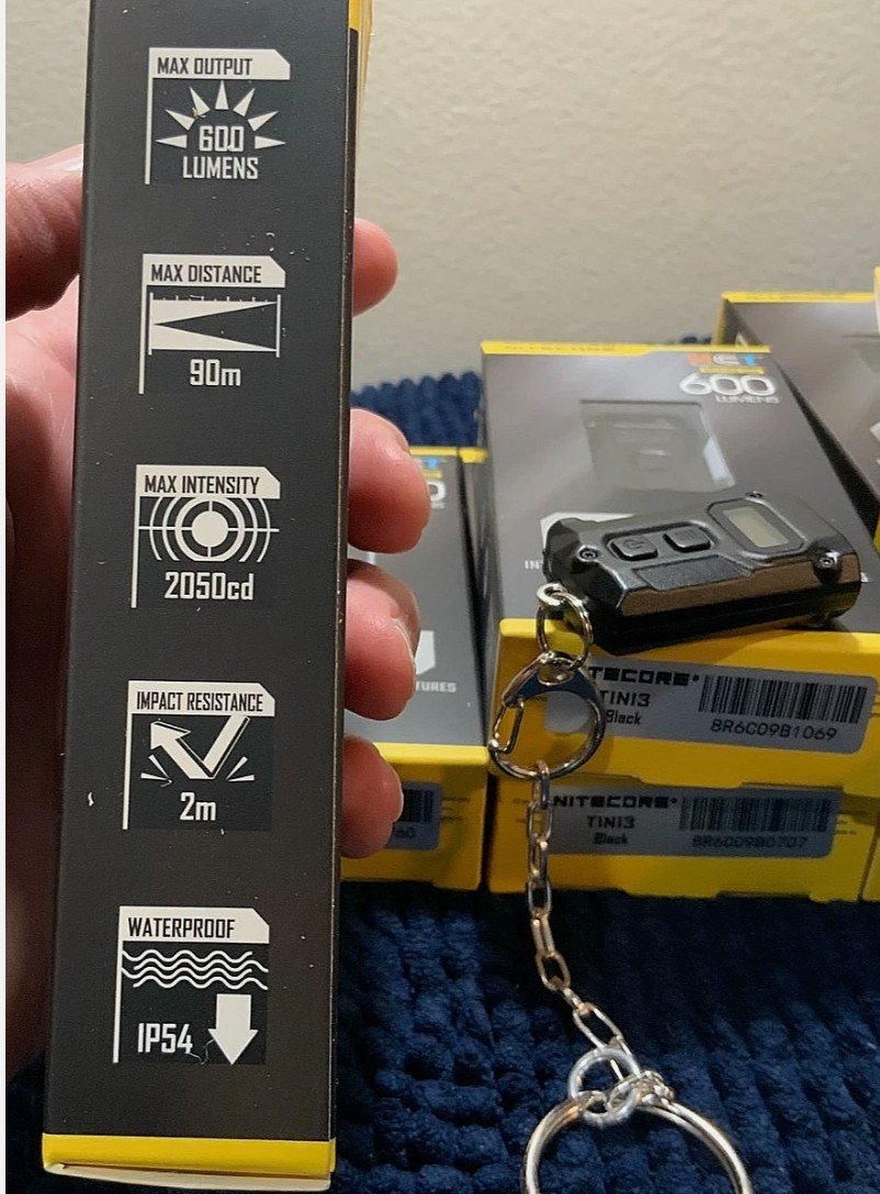 Nightcore TINI 3 Mini Flashlight W/FREE 33mm Keyring and Keychain 600 Lumens - Image 9