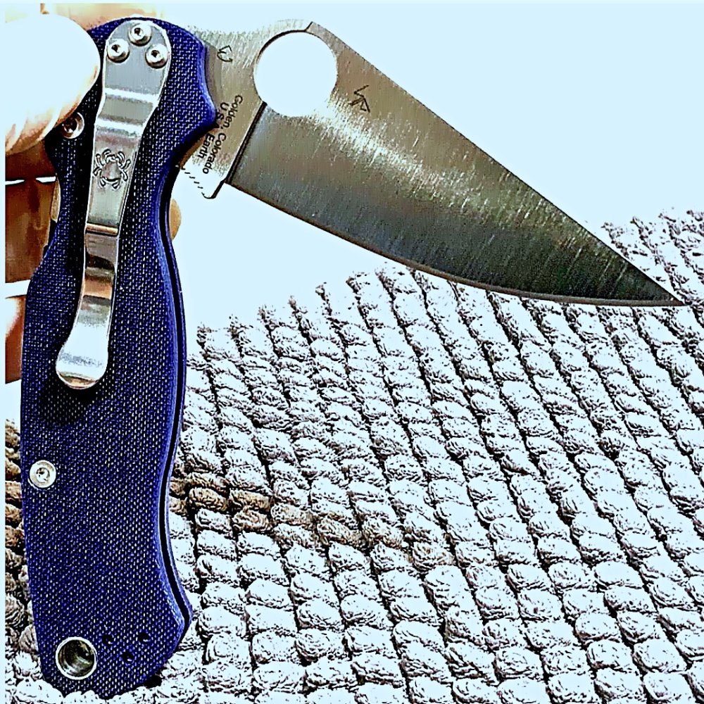 Spyderco Para Military 2 - Crucible S110V Metallurgy - Blurple Grip