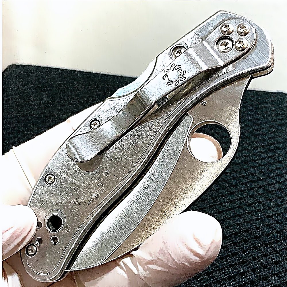 Spyderco Harpy Clipit (C08P) VG-10 Blade Stainless Steel Handle Folding Knife