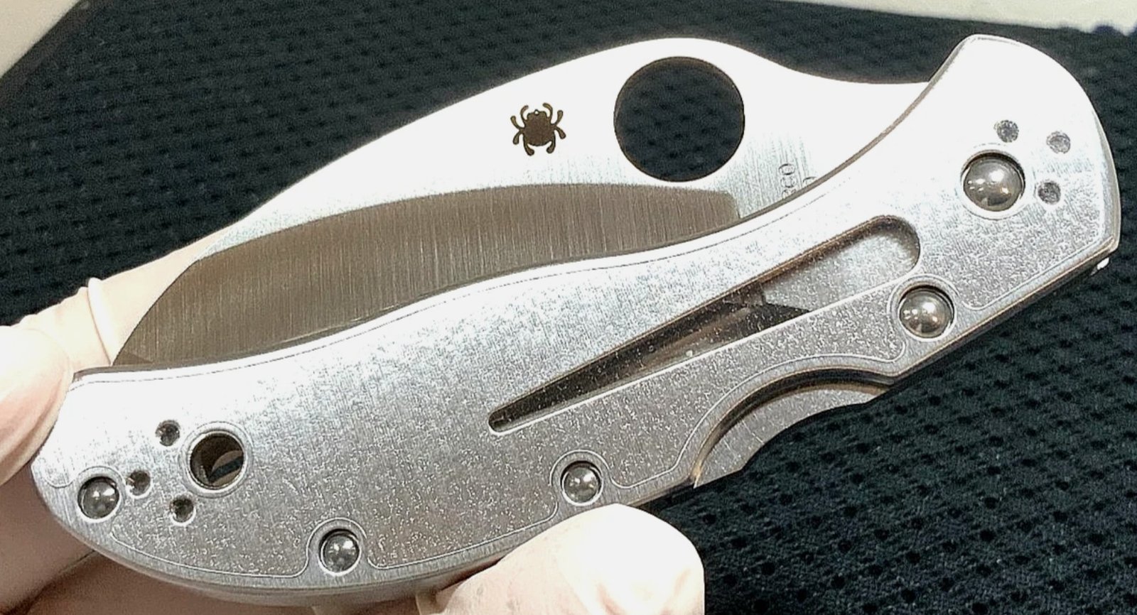 Spyderco Harpy Clipit (C08P) VG-10 Blade Stainless Steel Handle Folding Knife - Image 6