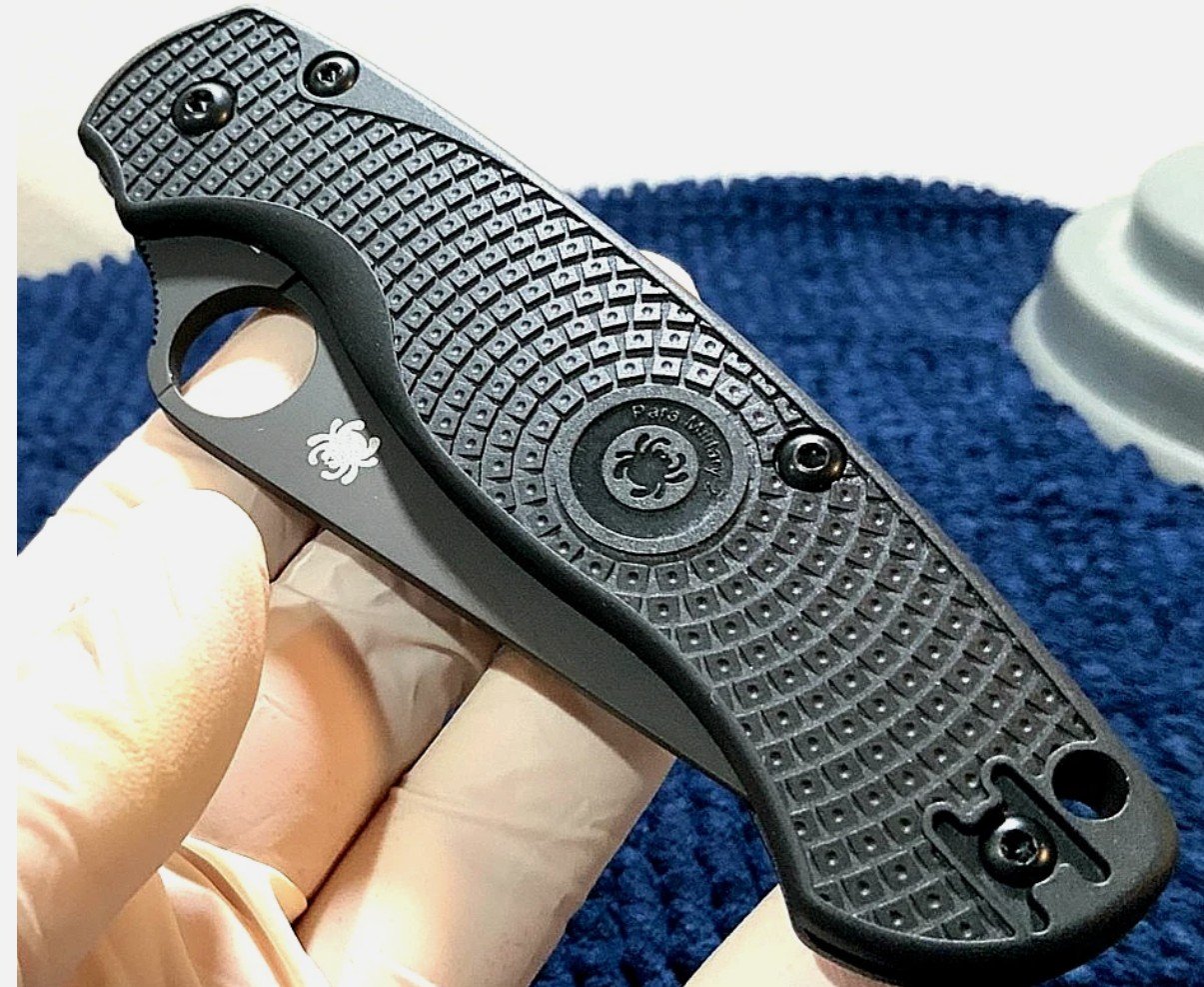 Spyderco Para Military 2 Lightweight Compression Lock *BLACKOUT* SC81PBBK2 - Image 5
