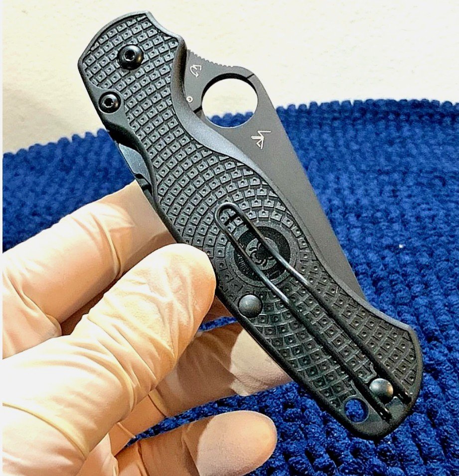 Spyderco Para Military 2 Lightweight Compression Lock *BLACKOUT* SC81PBBK2 - Image 3