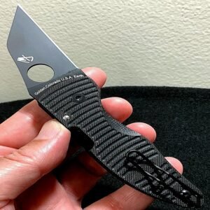 Spyderco MicroJimbo Salt CPM MagnaCut C264GMCBKP Wharncliffe DLC Folder