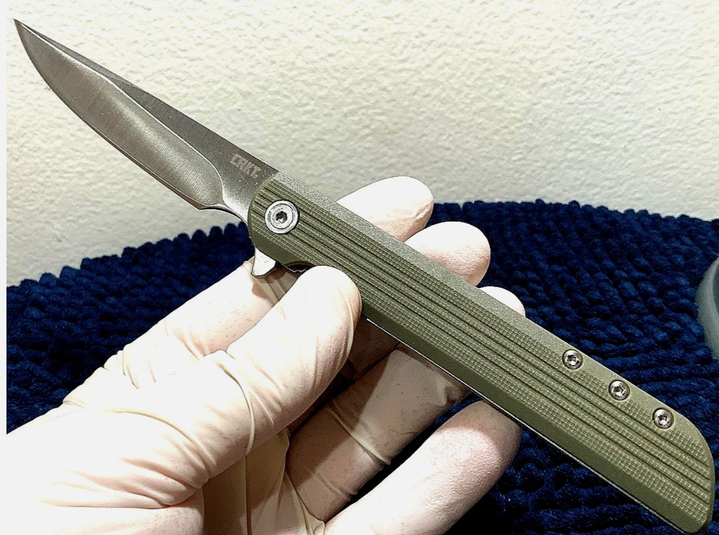 Kinetic (CRKT 3810) Smooth Flip Folder LCK+ Lightweight Large Lerch Design Knife - Image 11