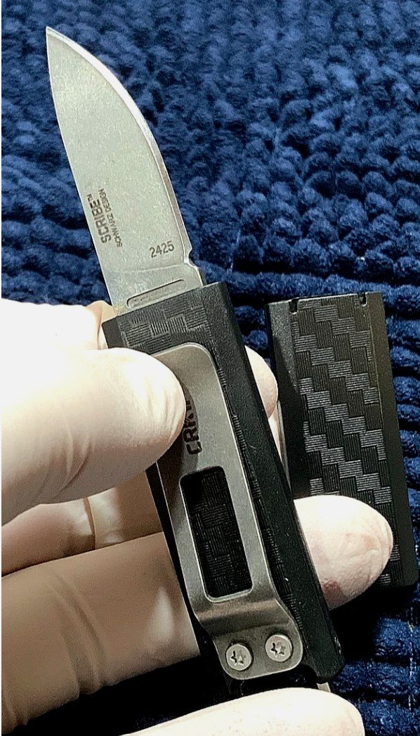 CRKT Scribe (2425) Executive Carry Ultra Compact Snap Cover Fixed D2 Steel Blade - Image 2