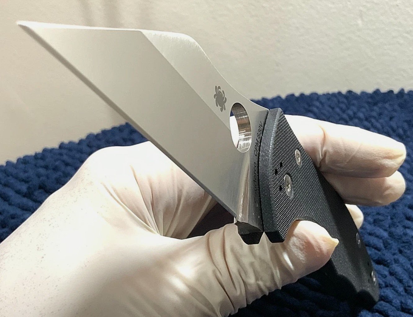 Spyderco YoJimbo *2* Crucible Wharncliffe (C85GP) Minimal Defense Folder Knife - Image 2