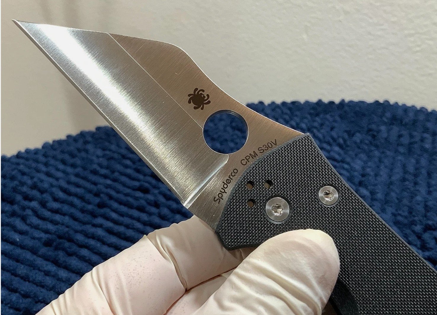 Spyderco YoJimbo *2* Crucible Wharncliffe (C85GP) Minimal Defense Folder Knife - Image 3
