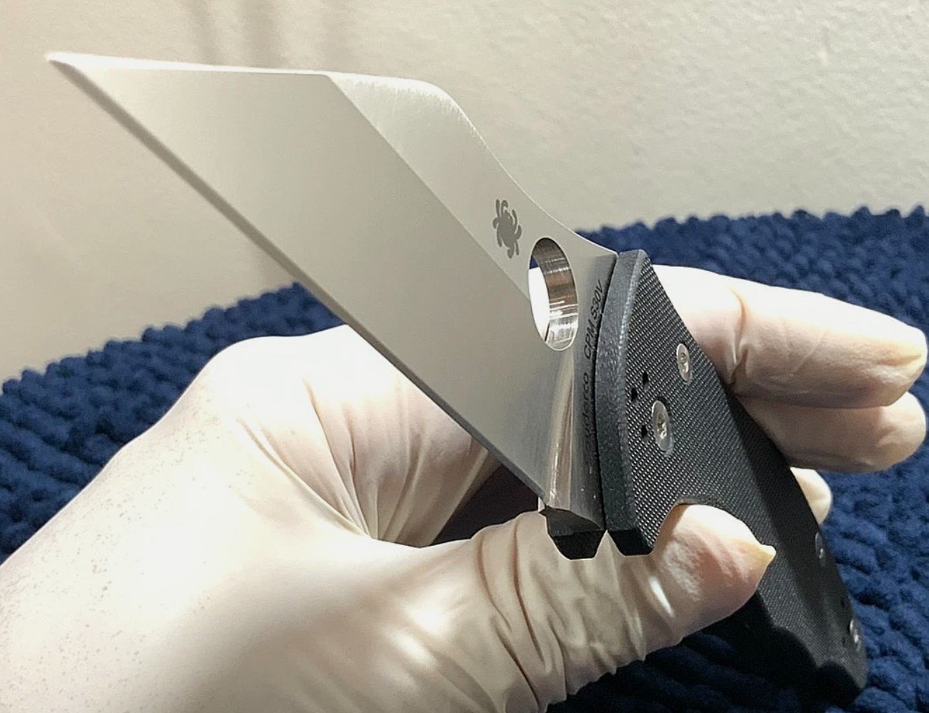 Spyderco YoJimbo *2* Crucible Wharncliffe (C85GP) Minimal Defense Folder Knife - Image 9