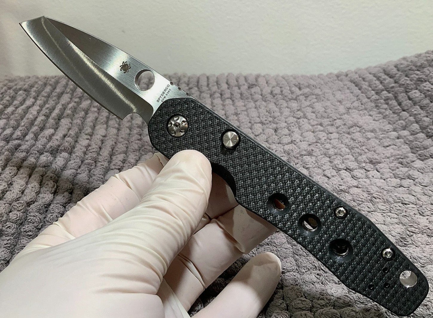 Spyderco Smock (C240CFP) Crucible CPM-S30V Sheepsfoot Blade Superior Knife - Image 10