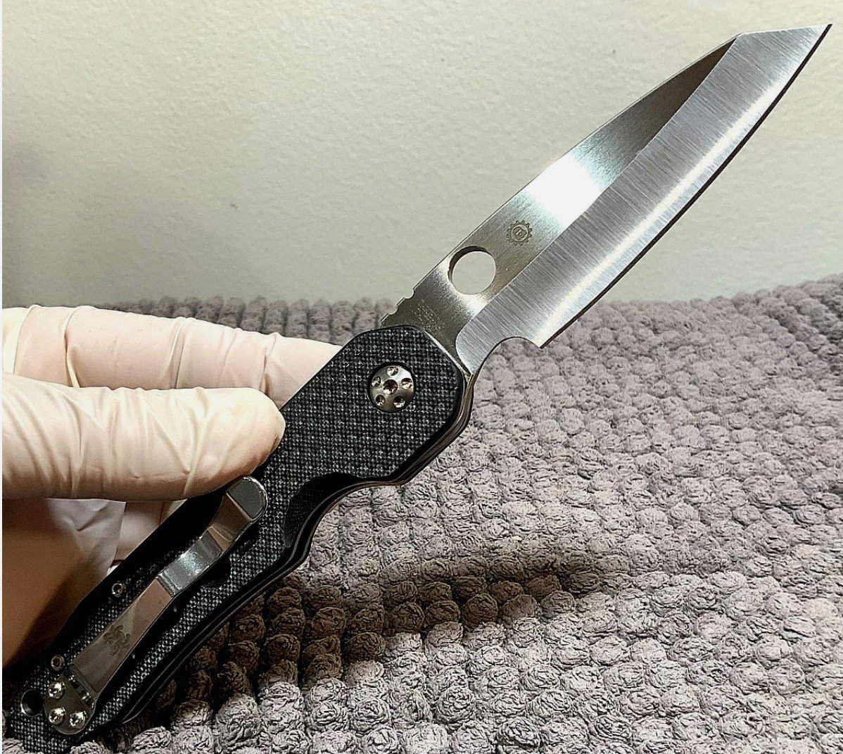 Spyderco Smock (C240CFP) Crucible CPM-S30V Sheepsfoot Blade Superior Knife - Image 9