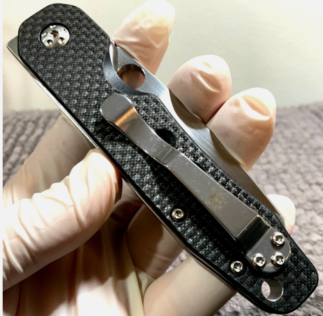 Spyderco Smock (C240CFP) Crucible CPM-S30V Sheepsfoot Blade Superior Knife - Image 3